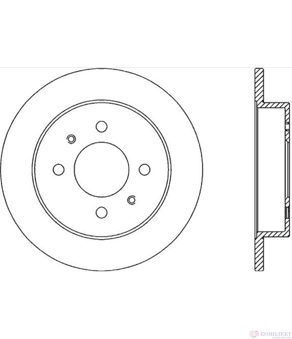 ДИСК СПИРАЧЕН ЗАДЕН MITSUBISHI LANCER V (1992-) 1.6 16V 4WD - FERODO