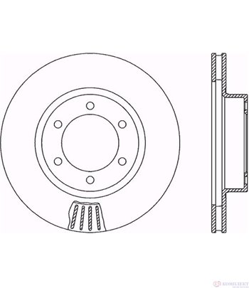 ДИСК СПИРАЧЕН ПРЕДЕН ВЕНТИЛИРАН TOYOTA LAND CRUISER J12 (2002-) 4 - FERODO