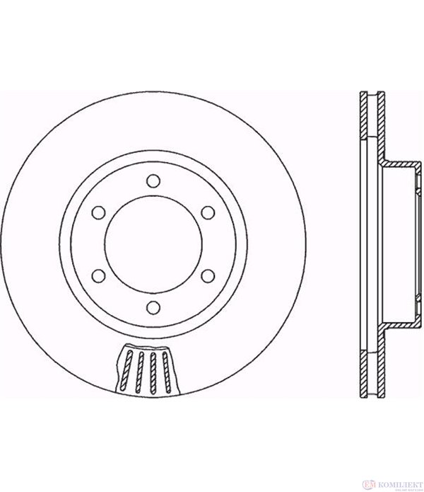 ДИСК СПИРАЧЕН ПРЕДЕН ВЕНТИЛИРАН TOYOTA LAND CRUISER J12 (2002-) 4 - FERODO