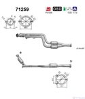 КАТАЛИЗАТОР MERCEDES C CLASS W202 (1993-) 2.6i V6 - AS