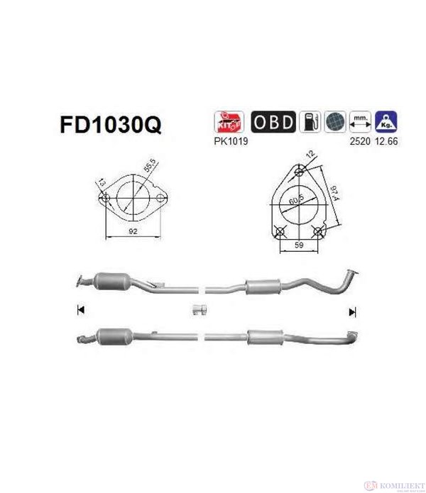 ФИЛТЪР DPF MITSUBISHI OUTLANDER (2006-) 2.0TD DID - AS