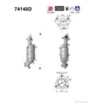 КАТАЛИЗАТОР NISSAN PATHFINDER (2005-) 2.5TD DCI - AS