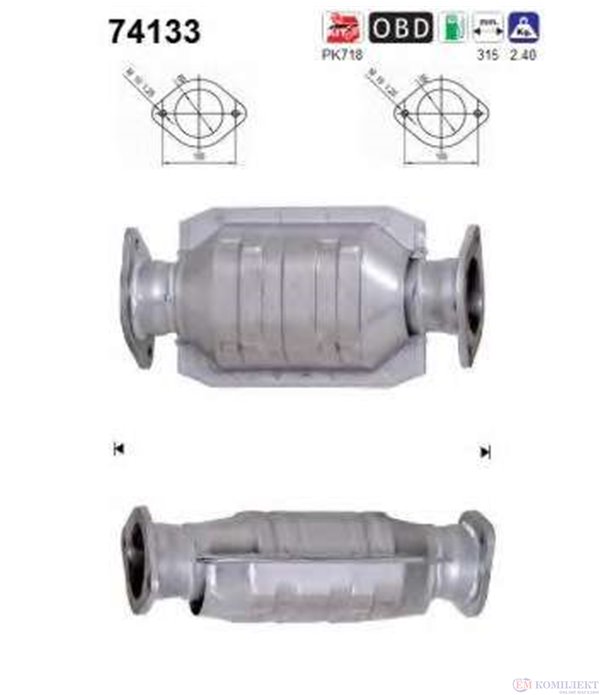 КАТАЛИЗАТОР NISSAN ALMERA TINO (2000-) 1.8i 16V - AS