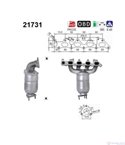 КАТАЛИЗАТОР OPEL ZAFIRA A (1999-) 1.8i 16V - AS