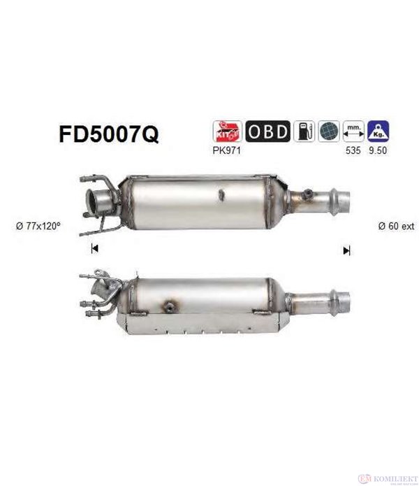 ФИЛТЪР DPF PEUGEOT 307 (2000-) 2.0TD HDI - AS