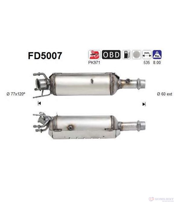 ФИЛТЪР DPF PEUGEOT 307 (2000-) 2.0TD HDI - AS