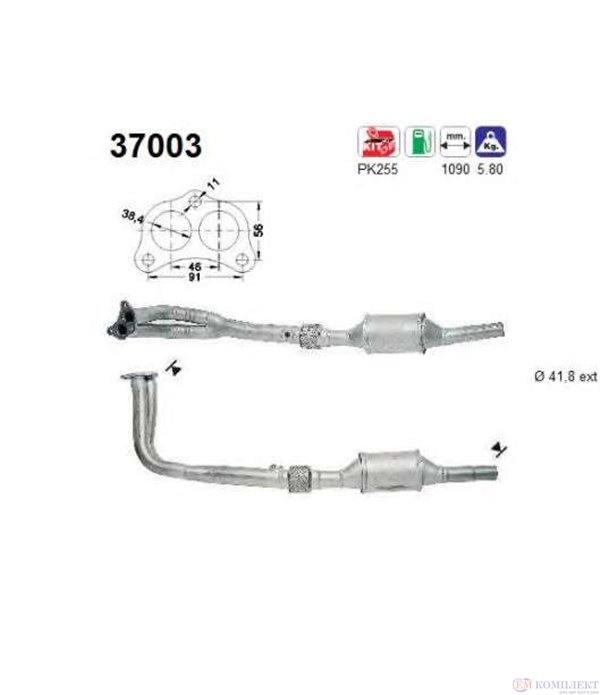 КАТАЛИЗАТОР SKODA FELICIA (1994-) 1.6i - AS