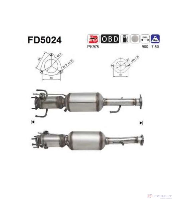 ФИЛТЪР DPF ALFA ROMEO 147 (2004-) 1.9TD JTDM - AS