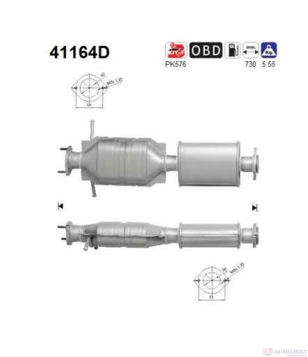 КАТАЛИЗАТОР ALFA ROMEO 147 (2004-) 1.9TD JTD - AS