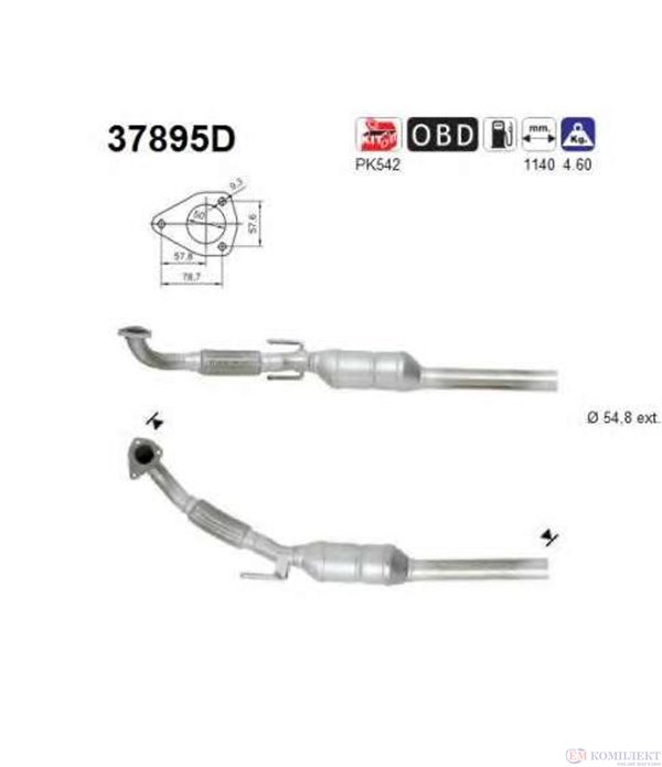 КАТАЛИЗАТОР SKODA OCTAVIA (1996-) 1.9TDi - AS
