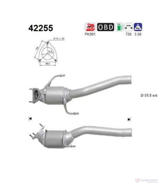 КАТАЛИЗАТОР ДЕСЕН VOLKSWAGEN TOUAREG (2002-) 4.2i V8 - AS