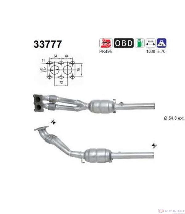 КАТАЛИЗАТОР AUDI A3 (1996-) 1.8i 20V - AS