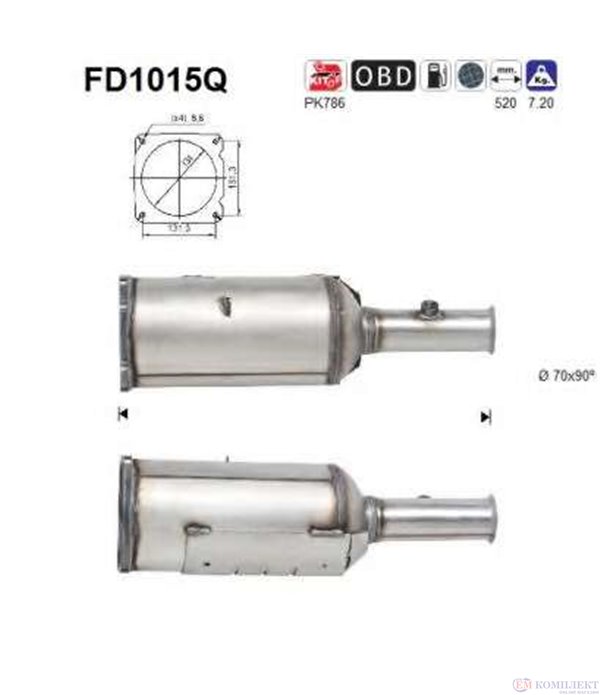 ФИЛТЪР DPF PEUGEOT 307 (2000-) 2.0TD HDI - AS