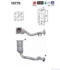 КАТАЛИЗАТОР CITROEN C2 (2002-) 1.1i - AS