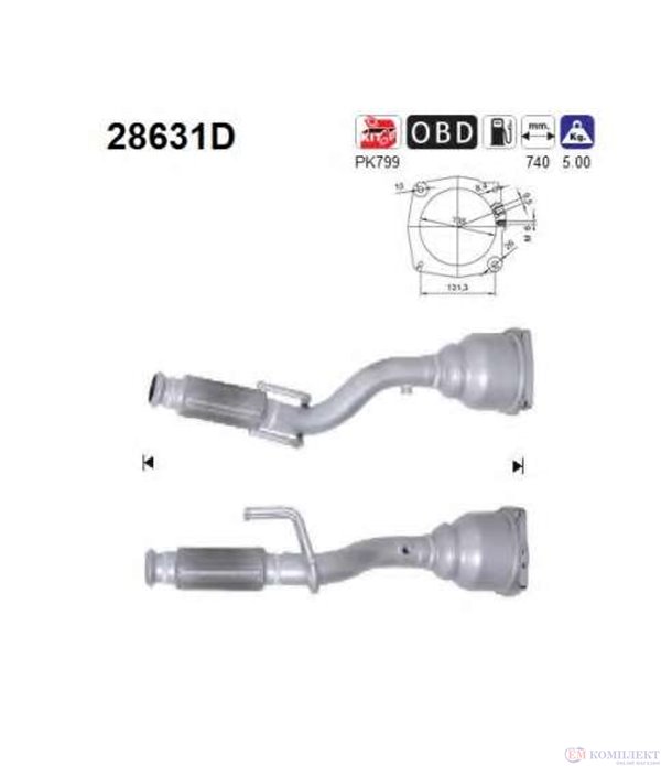 КАТАЛИЗАТОР CITROEN C8 (2002-) 2.0TD HDI - AS
