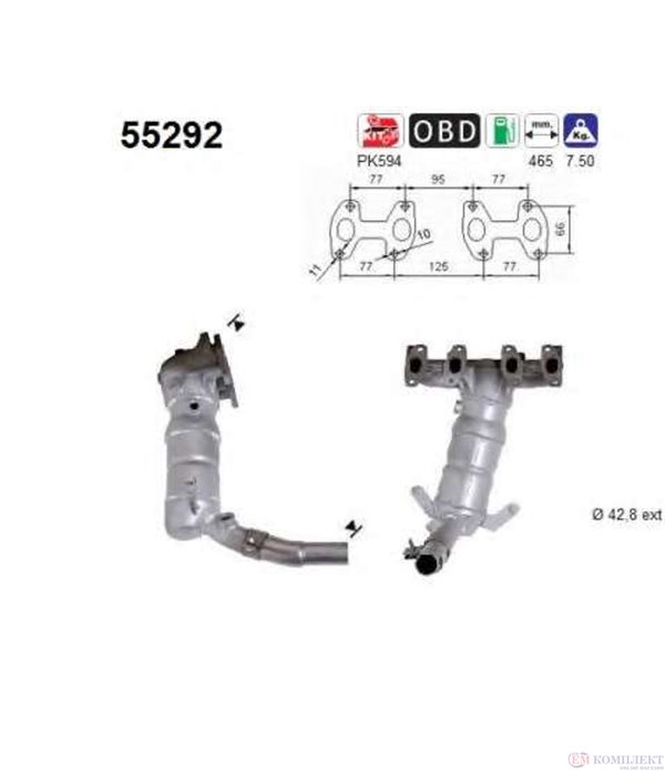 КАТАЛИЗАТОР FIAT PANDA (2003-) 1.1i - AS