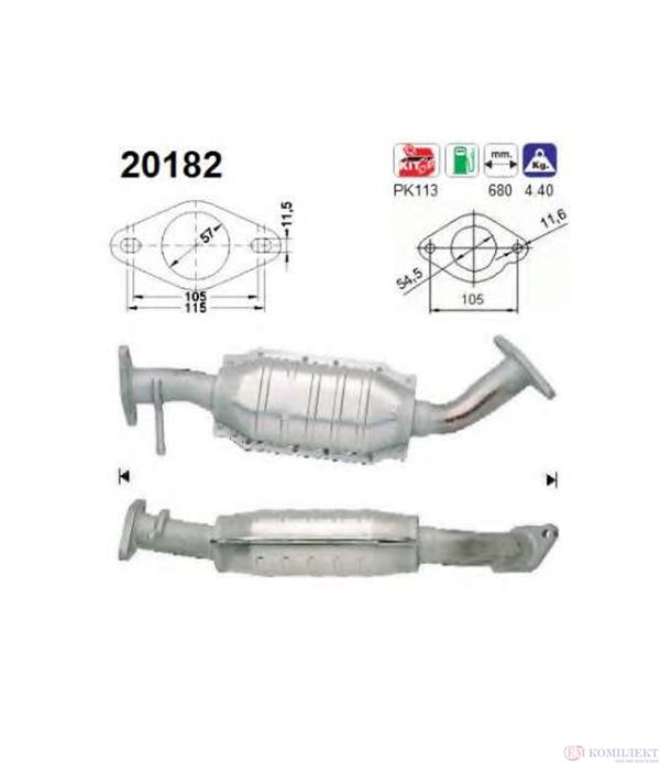 КАТАЛИЗАТОР FORD COUGAR (1998-) 2.0i 16V - AS