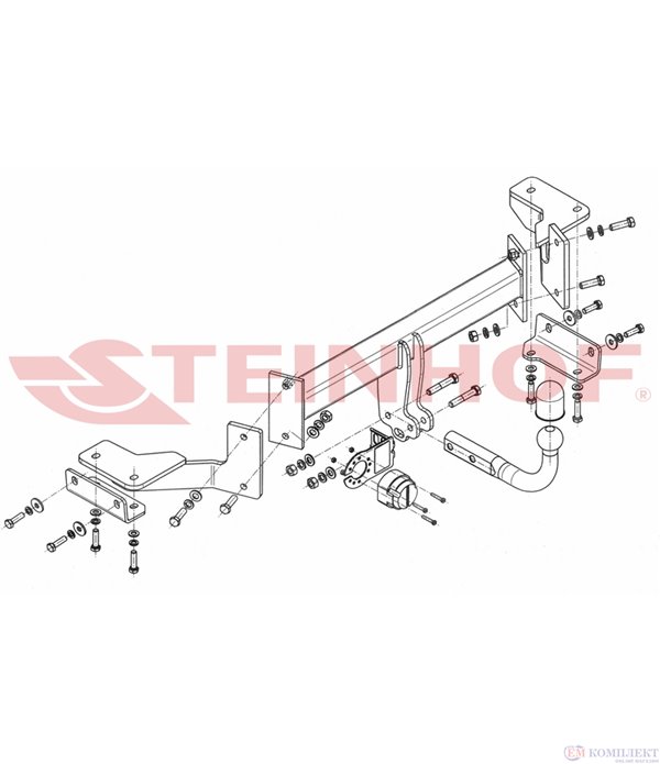 ТЕГЛИЧ KIA SPORTAGE (2004-) СТАЦИОНАРЕН STEINHOF /H-278/