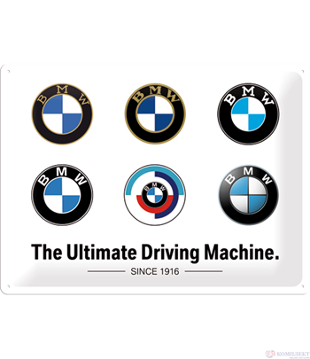 Табела ретро метална BMW Logo Evolution /XL/  30x40см.