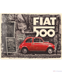 Табела ретро метална FIAT 500 /XL/  30x40см.