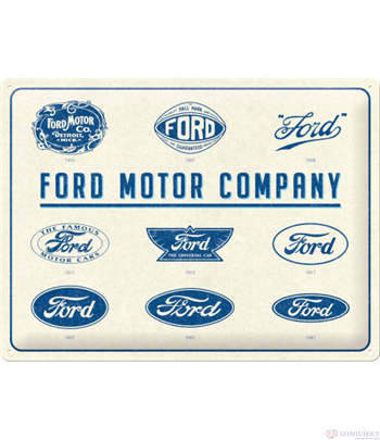 Табела ретро метална FORD Logo Evolution /XL/  30x40см.