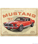 Табела ретро метална FORD MUSTANG GT 1967 /XL/  30x40см.