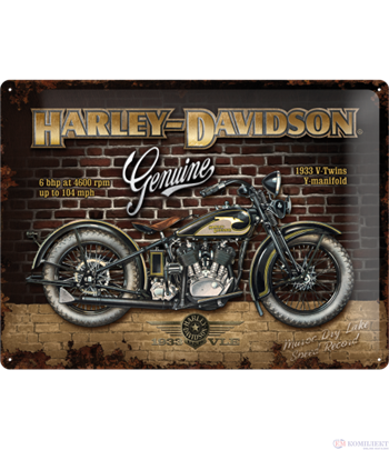 Табела ретро метална Harley Davidson Wall /XL/  30x40см.