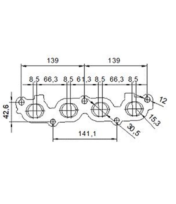 КАТАЛИЗАТОР FORD FIESTA (2008-) 1.4i 16V - AS