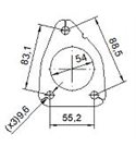 КАТАЛИЗАТОР ЗАДЕН OPEL ZAFIRA C (P12) /2011-/ 1.4i Turbo 16V - AS