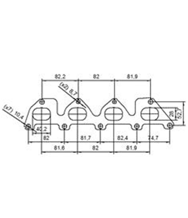КАТАЛИЗАТОР ПРЕДЕН VOLKSWAGEN GOLF PLUS (2005-) 1.4i 16V - AS