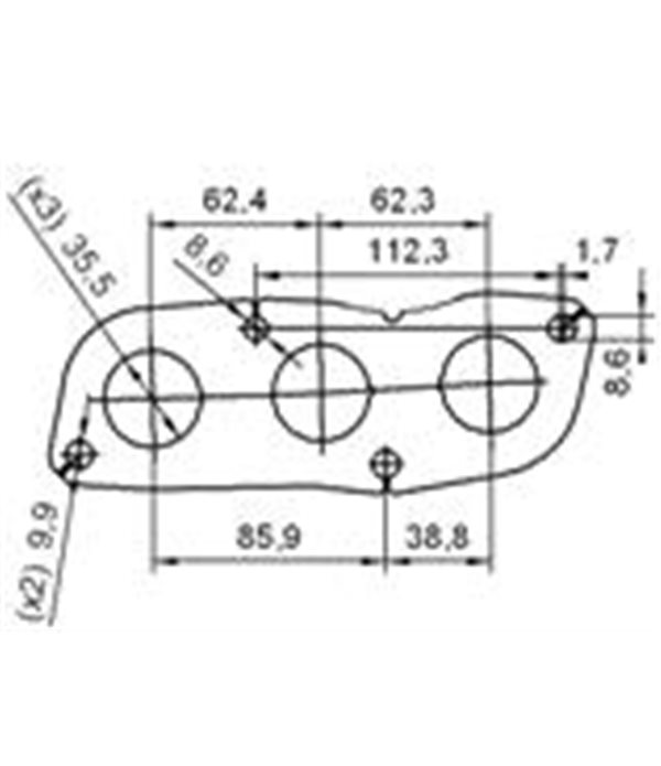 95164/КАТАЛИЗАТОР TOYOTA YARIS (_P13_) /2010-/ 1.0i VVTI12V - AS