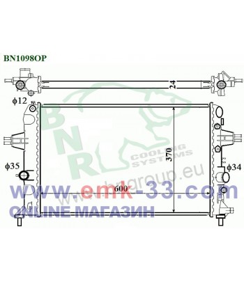 РАДИАТОР ВОДЕН OPEL ASTRA G...