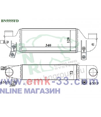 РАДИАТОР ИНТЕРКУЛЕР FORD...