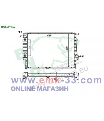 РАДИАТОР ВОДЕН BMW 5 SERIES...