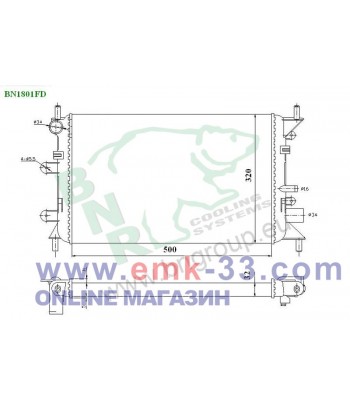 РАДИАТОР ВОДЕН FORD ESCORT...