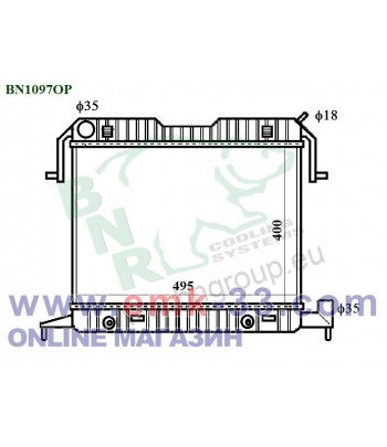 РАДИАТОР ВОДЕН OPEL OMEGA A...
