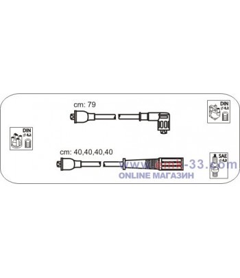 КАБЕЛИ СВЕЩИ RENAULT FUEGO...