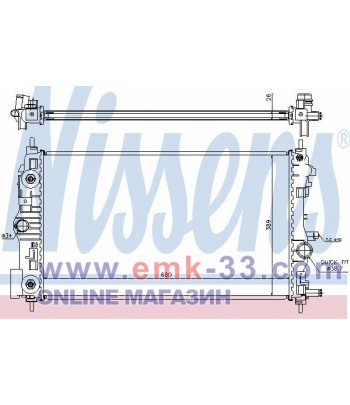 РАДИАТОР ВОДЕН CHEVROLET...