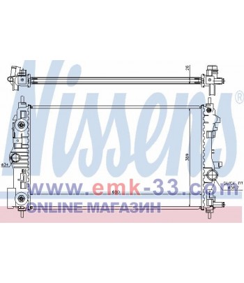 РАДИАТОР ВОДЕН CHEVROLET...