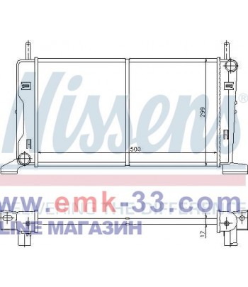 РАДИАТОР ВОДЕН FORD ESCORT...