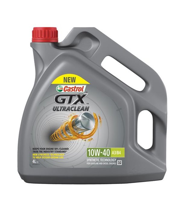 МАСЛО ДВИГАТЕЛНО CASTROL GTX ULTRACLEAN 10W40 4Л.