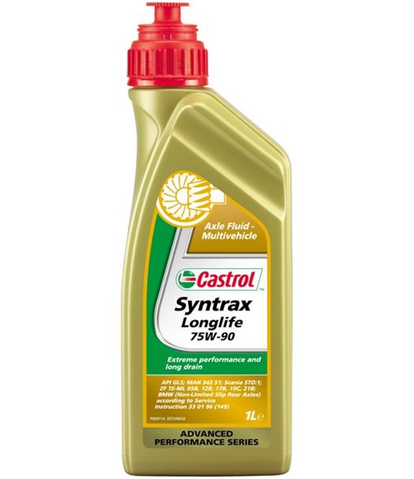 МАСЛО ТРАНСМИСИОННО CASTROL SYNTRAX LONG LIFE 75W90 1Л.