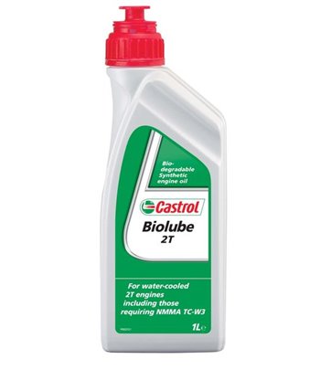 МАСЛО ДВИГАТЕЛНО CASTROL BIOLUBE 2T за 2-тактови двигатели 1Л.