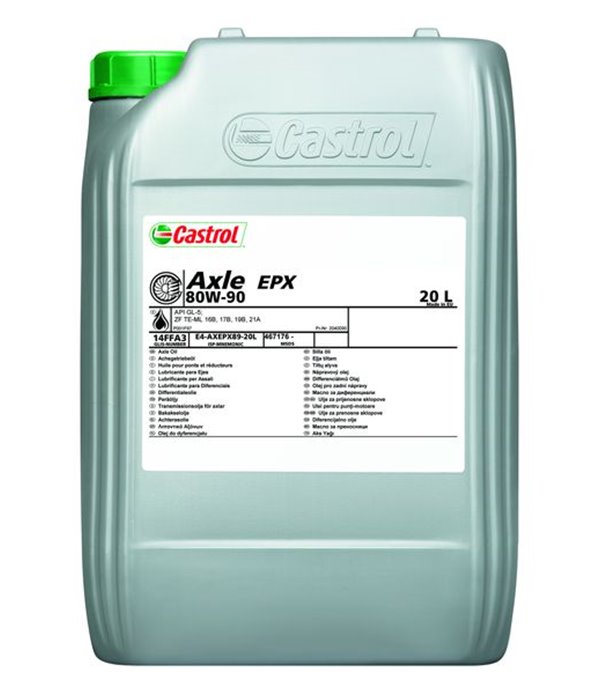 МАСЛО ТРАНСМИСИОННО CASTROL EPX AXLE 80W90 20Л.