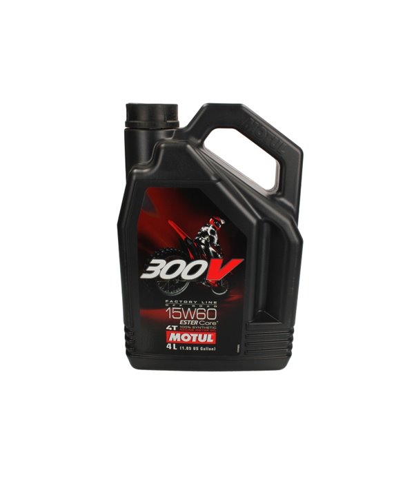 МАСЛО ДВИГАТЕЛНО MOTUL 300VFLOFF  104138 за 4-тактови двигатели 15W60 4Л.