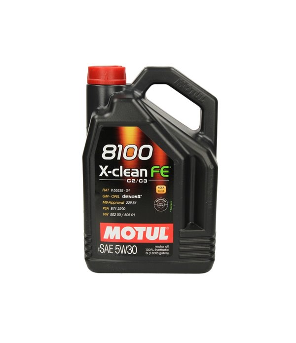 МАСЛО ДВИГАТЕЛНО MOTUL 8100 X-CLEAN FE 5W30 5Л.