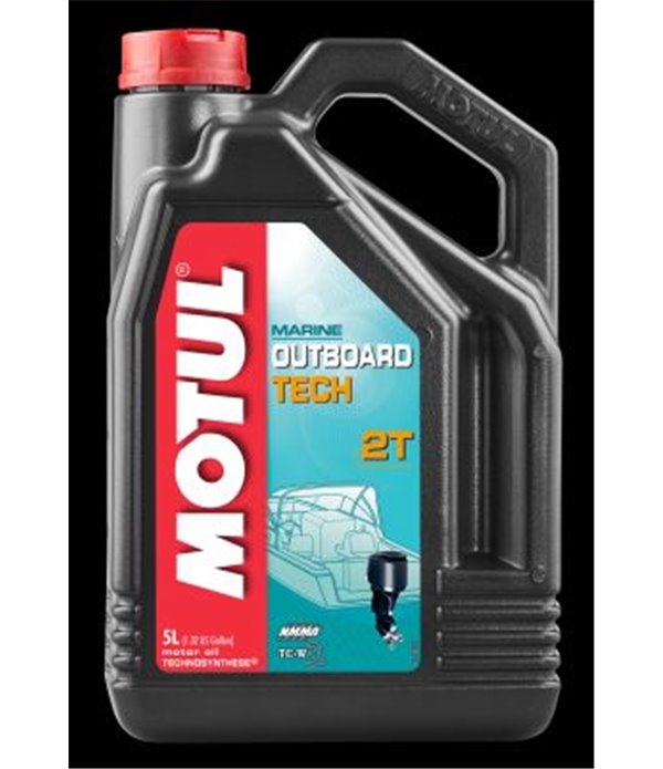 МАСЛО ДВИГАТЕЛНО MOTUL OUTBOARD TECH 2T за 2-тактови двигатели 5Л.