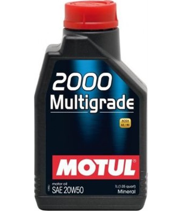 МАСЛО ДВИГАТЕЛНО MOTUL 2000 MGRD 20W50 208 Л.