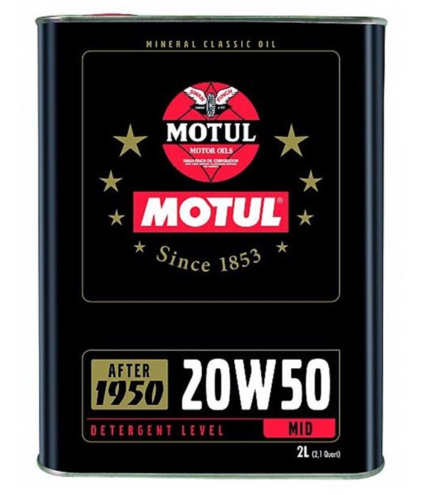 МАСЛО ДВИГАТЕЛНО MOTUL 20W50 2 Л.