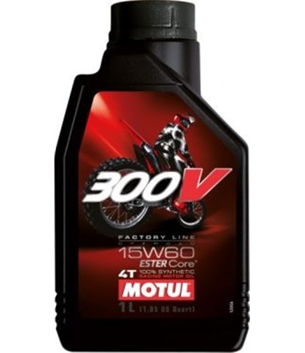 МАСЛО ДВИГАТЕЛНО MOTUL 300V FL OFF ROAD 15W60 20 Л.